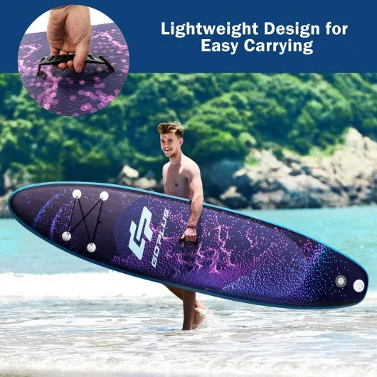 11' Inflatable Stand Up Paddle Board Surfboard with Bag Aluminum Paddle Pump-L