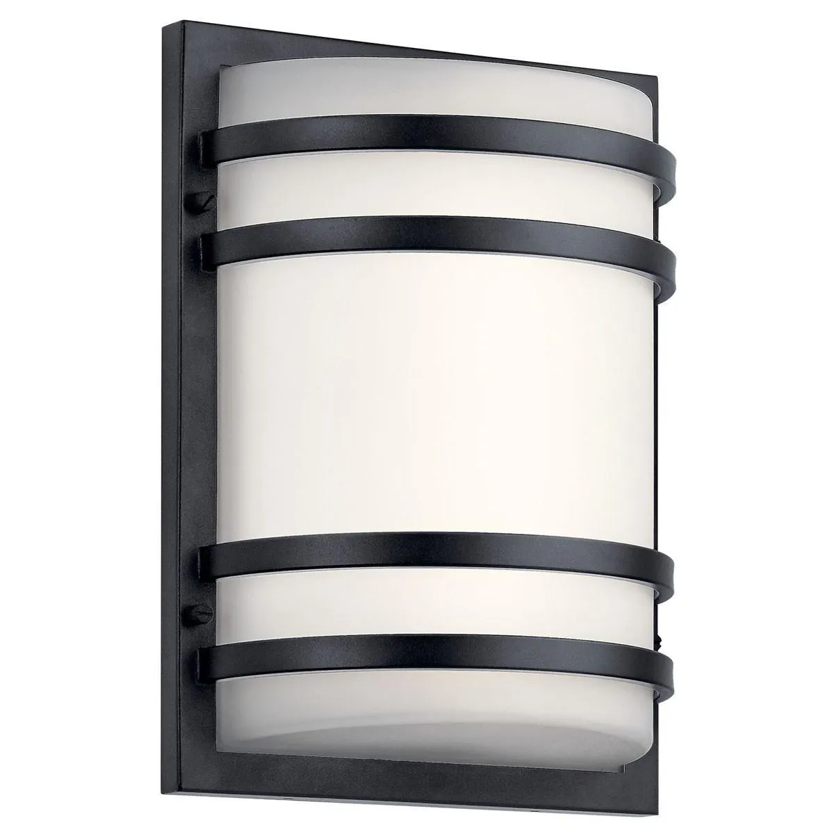 13 In LED Outdoor Wall Sconce  875 Lumens 3000K Black Finish