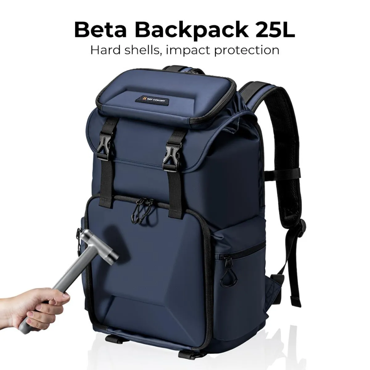 15.6" Camera Backpack Bag 25L with Laptop Compartment for DSLR/SLR Mirrorless Camera Case for Sony Canon Nikon Camera/Lens/Tripod Parts, Blue