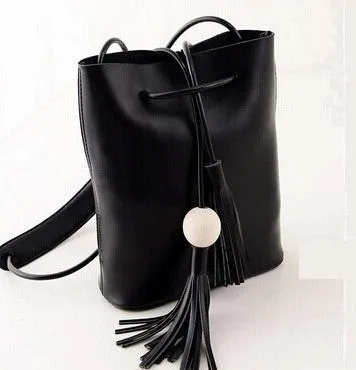 2016 New Arrival Lady Pouch PU Leather Women Messenger Bags Vintage Tassel Shoulder Bags Female handbag Bolsas A7292