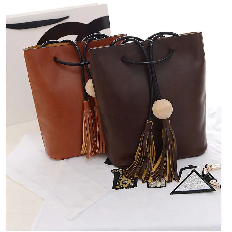 2016 New Arrival Lady Pouch PU Leather Women Messenger Bags Vintage Tassel Shoulder Bags Female handbag Bolsas A7292