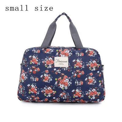 2016 New Fashion Women's Travel Bags Luggage Handbag Floral Print Women Travel Tote Bags Large Capacity PT558