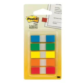 3M Post-it&reg; Portable Flags, 5 Primary Colors (discontinued)