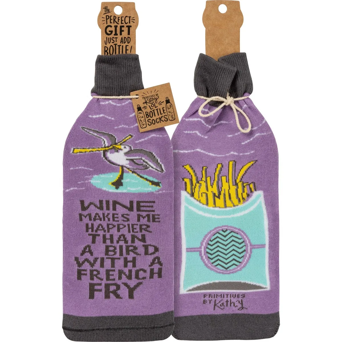 A French Fry Wine Bottle Cover