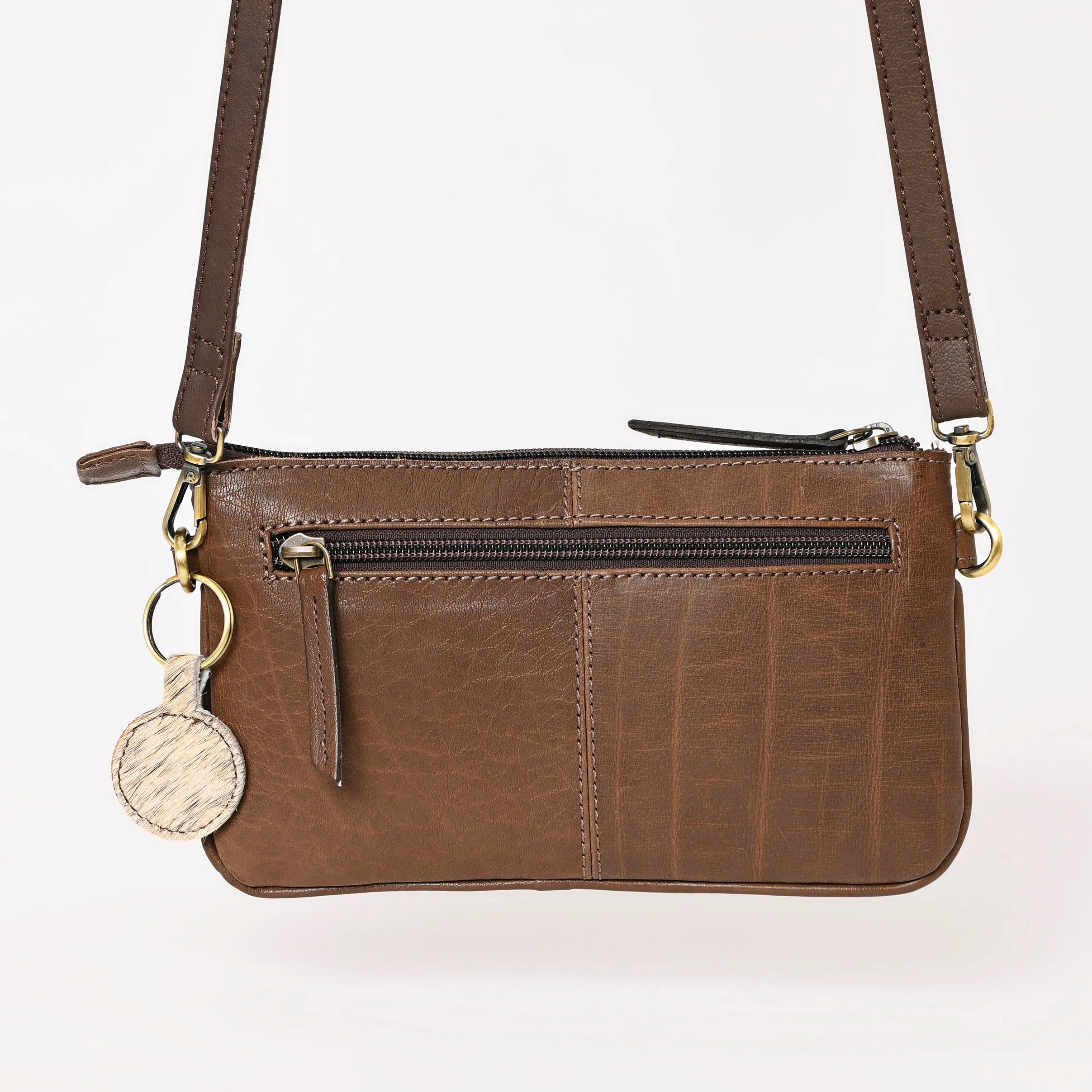 A&A-991  Montana West 100% Genuine Oily Calf Leather  Crossbody