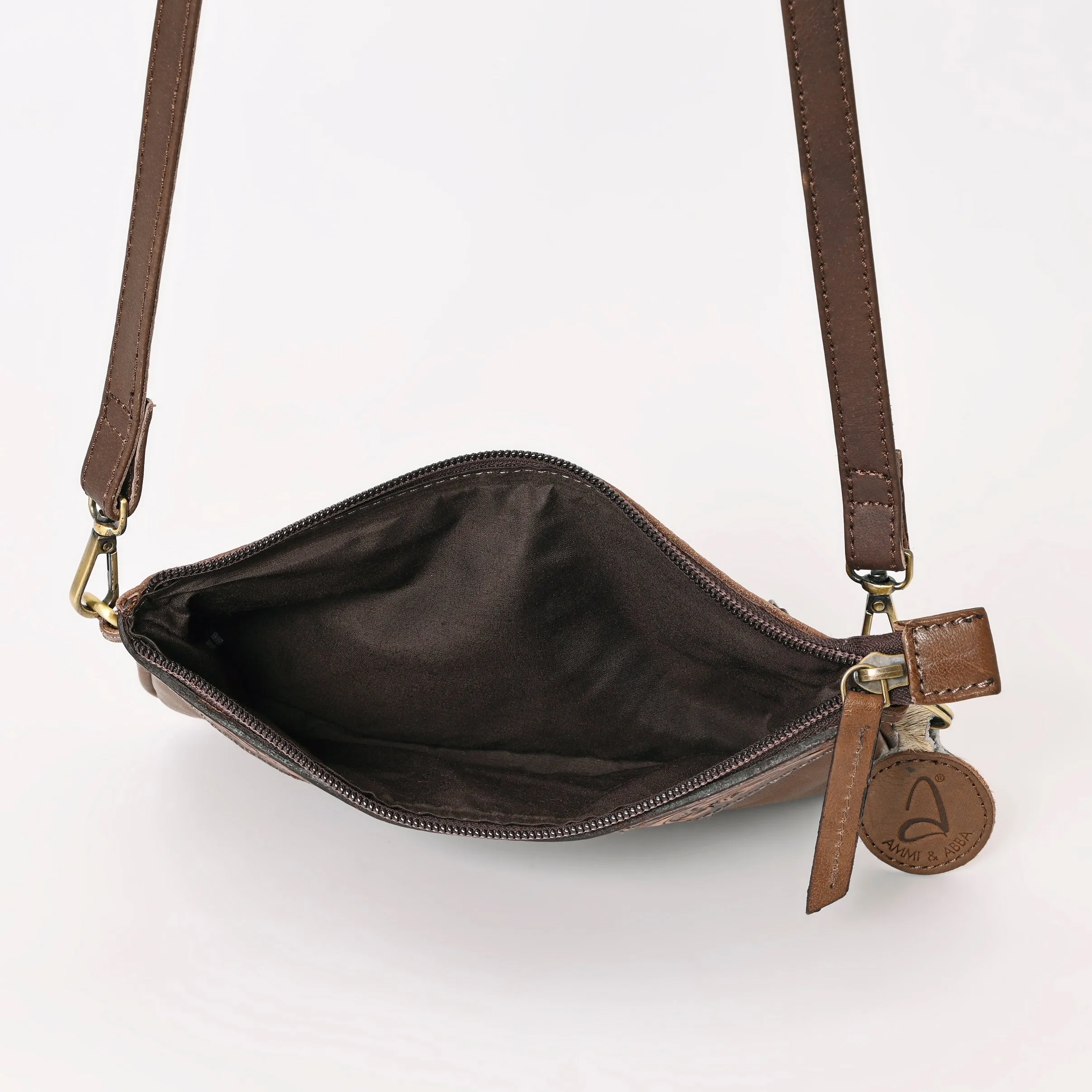 A&A-991  Montana West 100% Genuine Oily Calf Leather  Crossbody