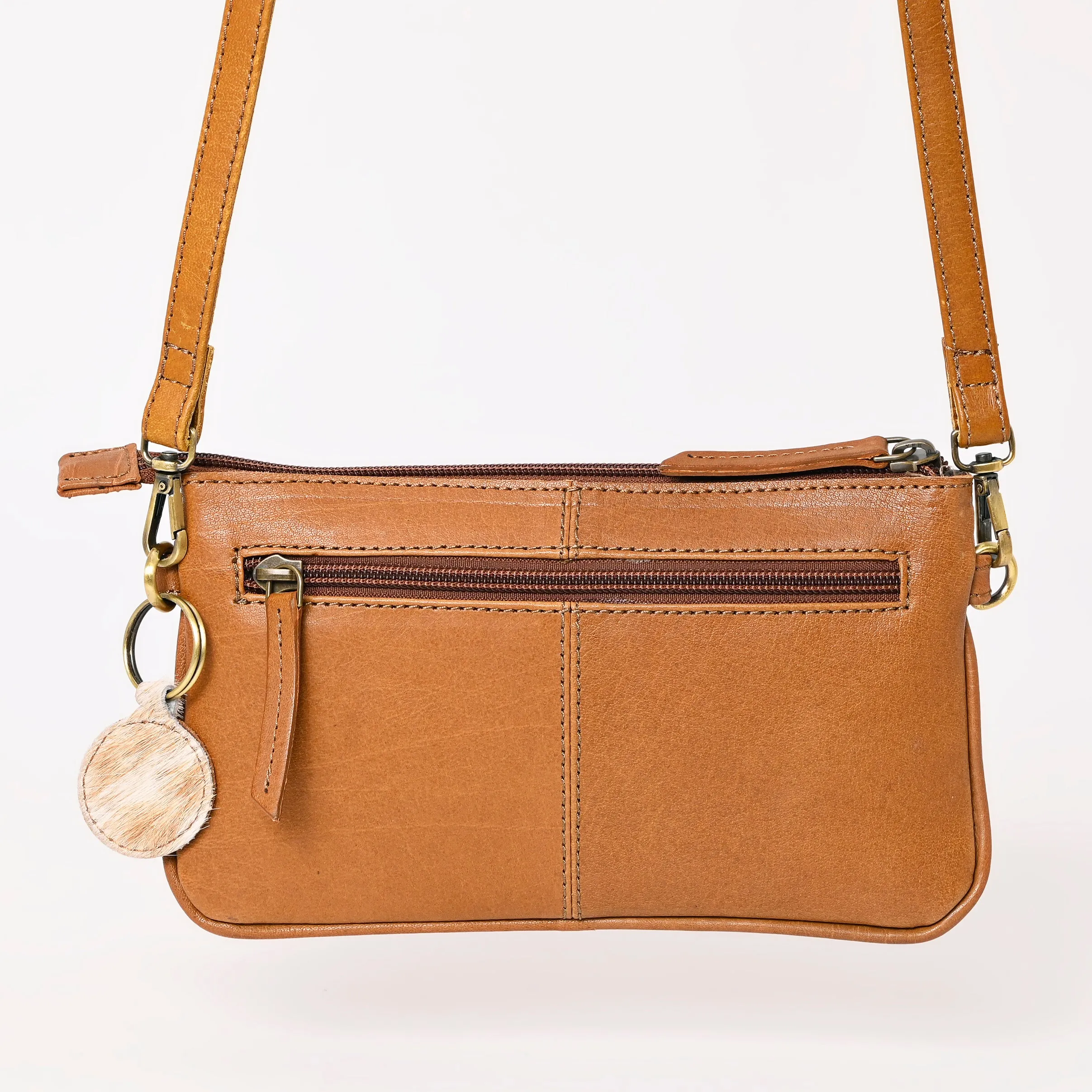 A&A-991  Montana West 100% Genuine Oily Calf Leather  Crossbody