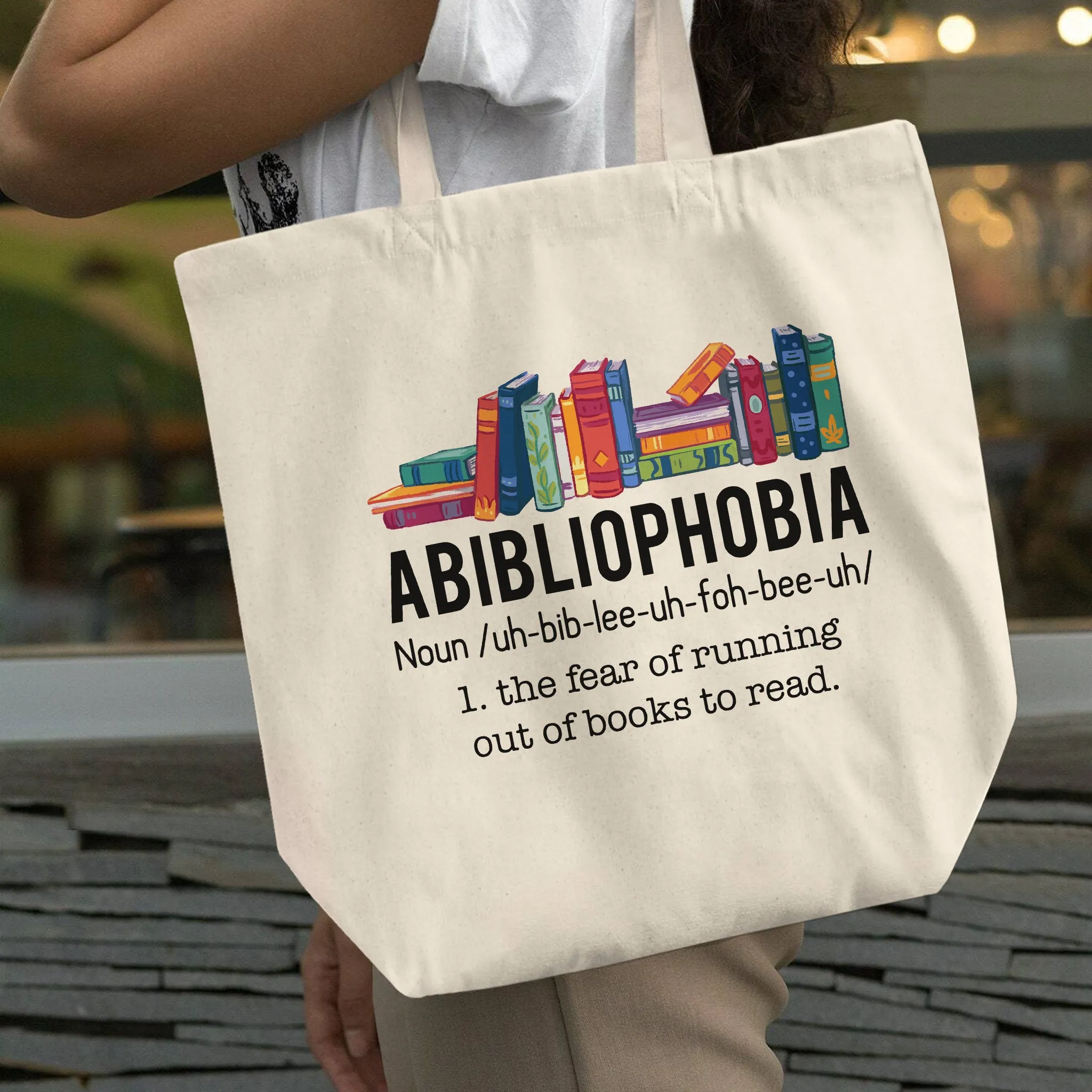 Abibliophobia The Fear Of Running Out Of Books To Read Book Lover Gift TBW167