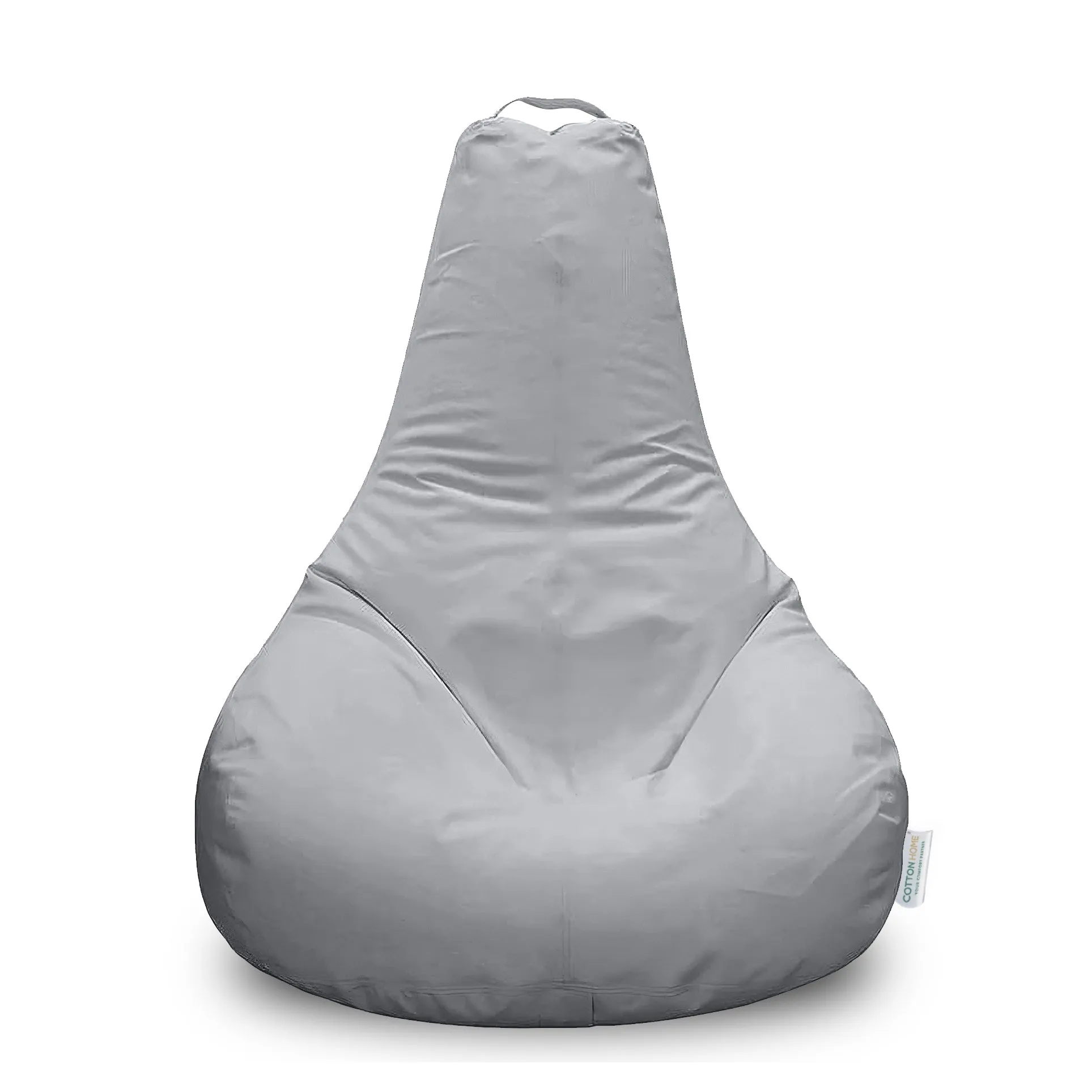 Adult Premium Rain Drop Bean Bag Chair Light Grey Luxurious Comfort for Home & Office Contemporary Design, Soft Fabric, Durable Construction Perfect for Lounging, Reading, or Relaxing 90x90cm