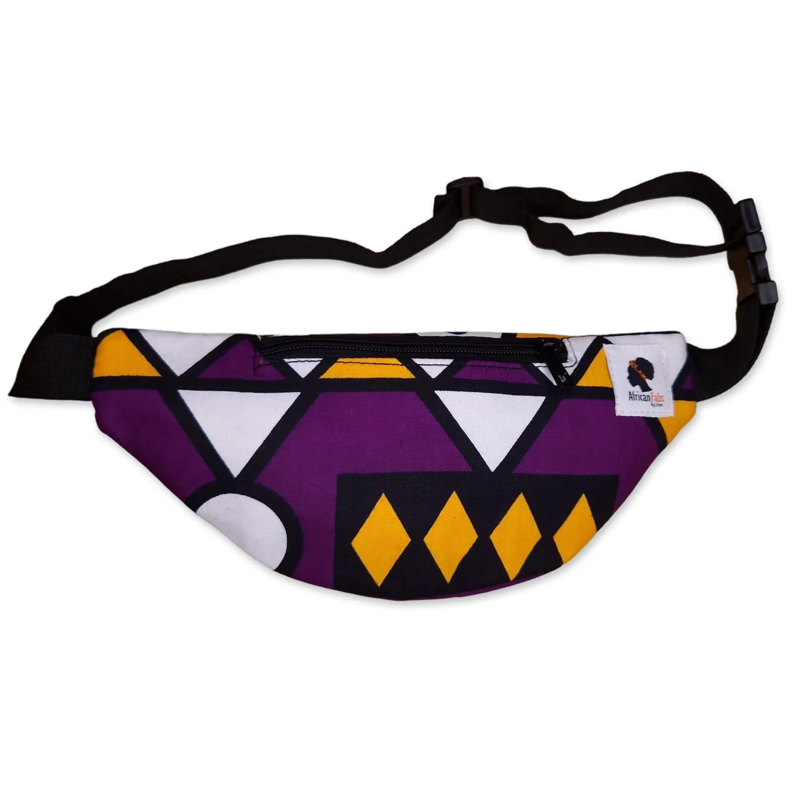 African Print Fanny Pack - Purple samakaka - Ankara Waist Bag / Bum bag / Festival Bag with Adjustable strap