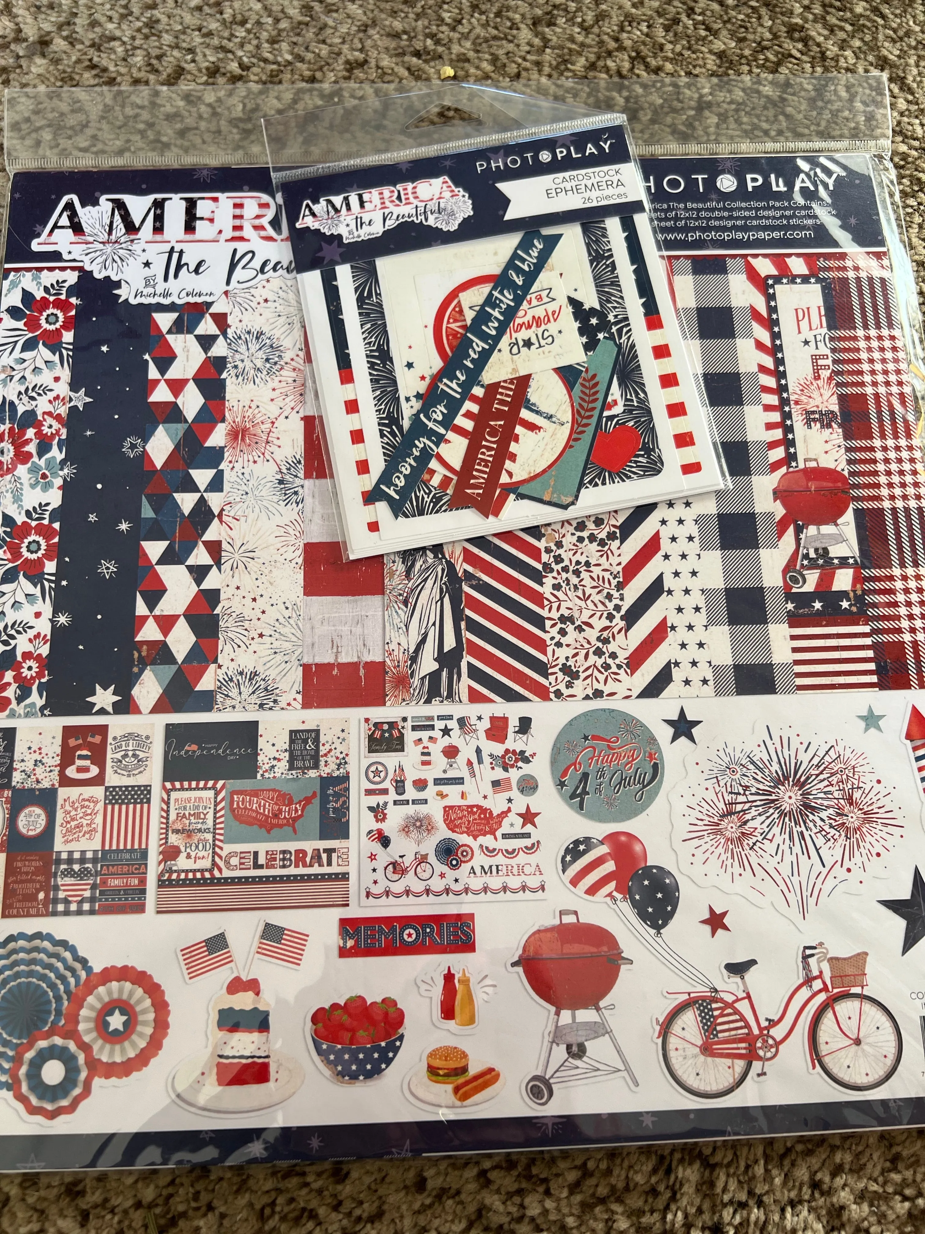 America the beautiful paper pack ephemera by Photoplay