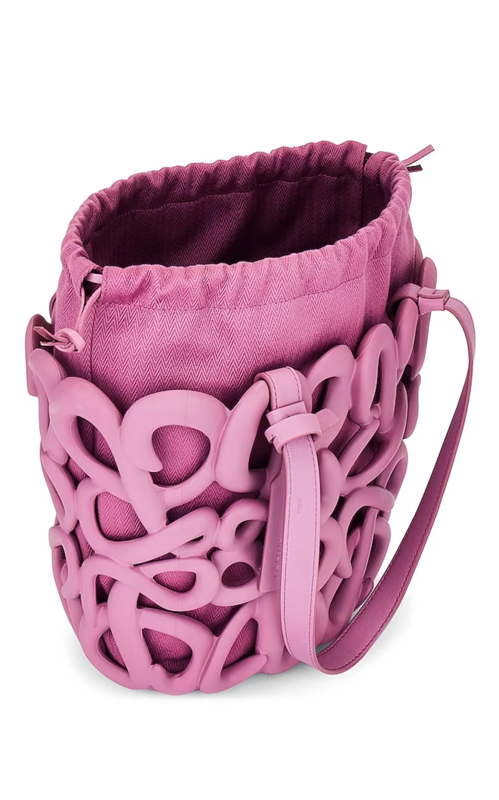 Anagram Inflated Basket Bag in Purple