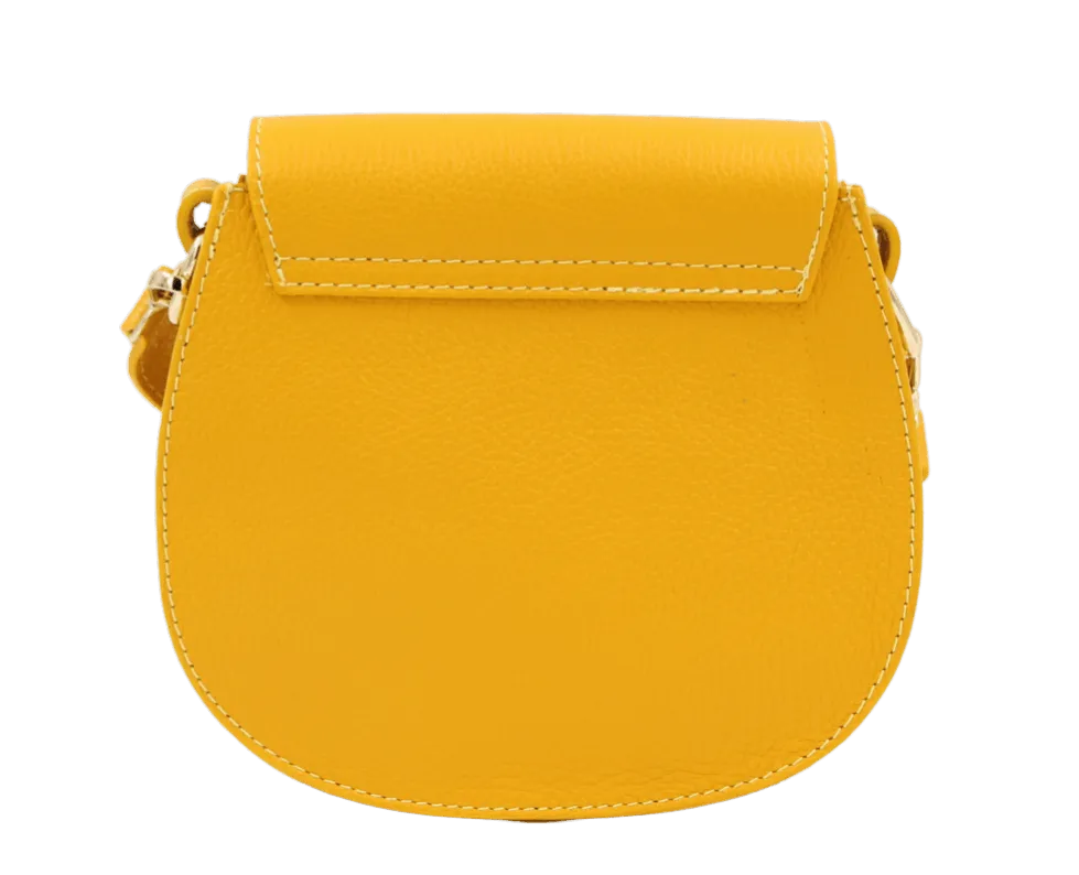 ANDREA CARDONE Yellow leather  crossbody bag