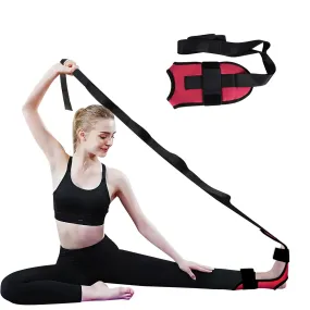 Anyfit Yoga Band Stretcher Solid Red Strap Resistance Belt Pilates Exercise Stretcher Fitness Tool