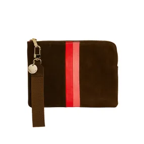 Arlington Milne - Paige Clutch Stripe - Khaki Multi