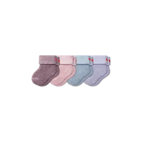 Baby Valentine's Day Reverse Terry Sock 4-Pack