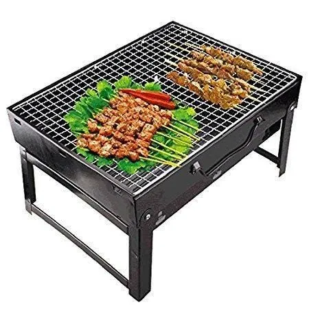 Barbeque Grill - Foldable Barbecue and Tandoor Grill for Camping Hiking Picnic