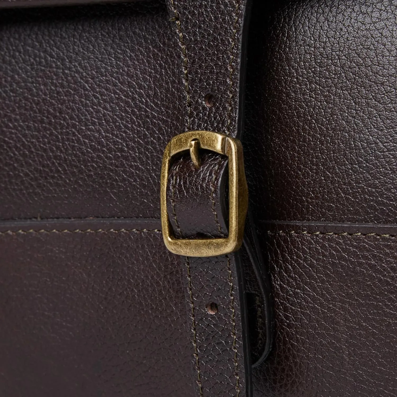 Barbour Briefcase - Dark Brown Leather - UBA0011BR91