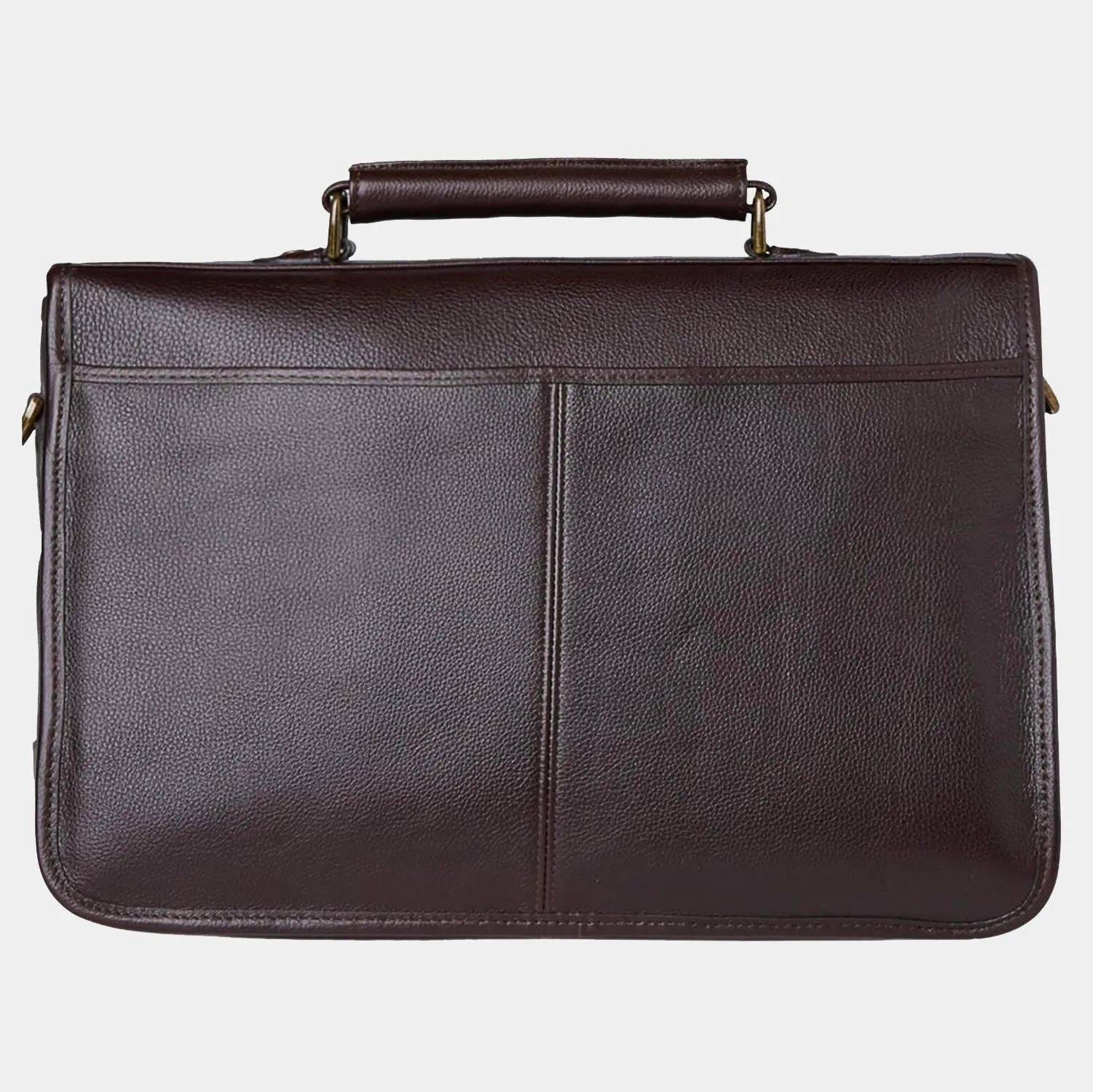 Barbour Briefcase - Dark Brown Leather - UBA0011BR91