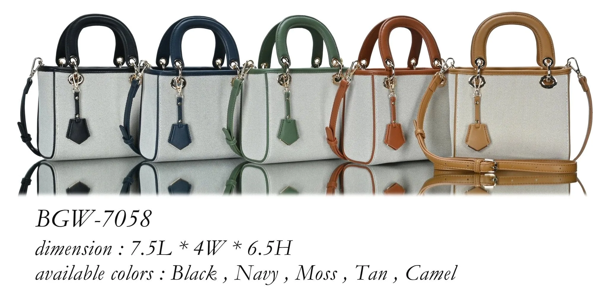 BGW7058 Carly Satchel Tote/Crossbody Bag