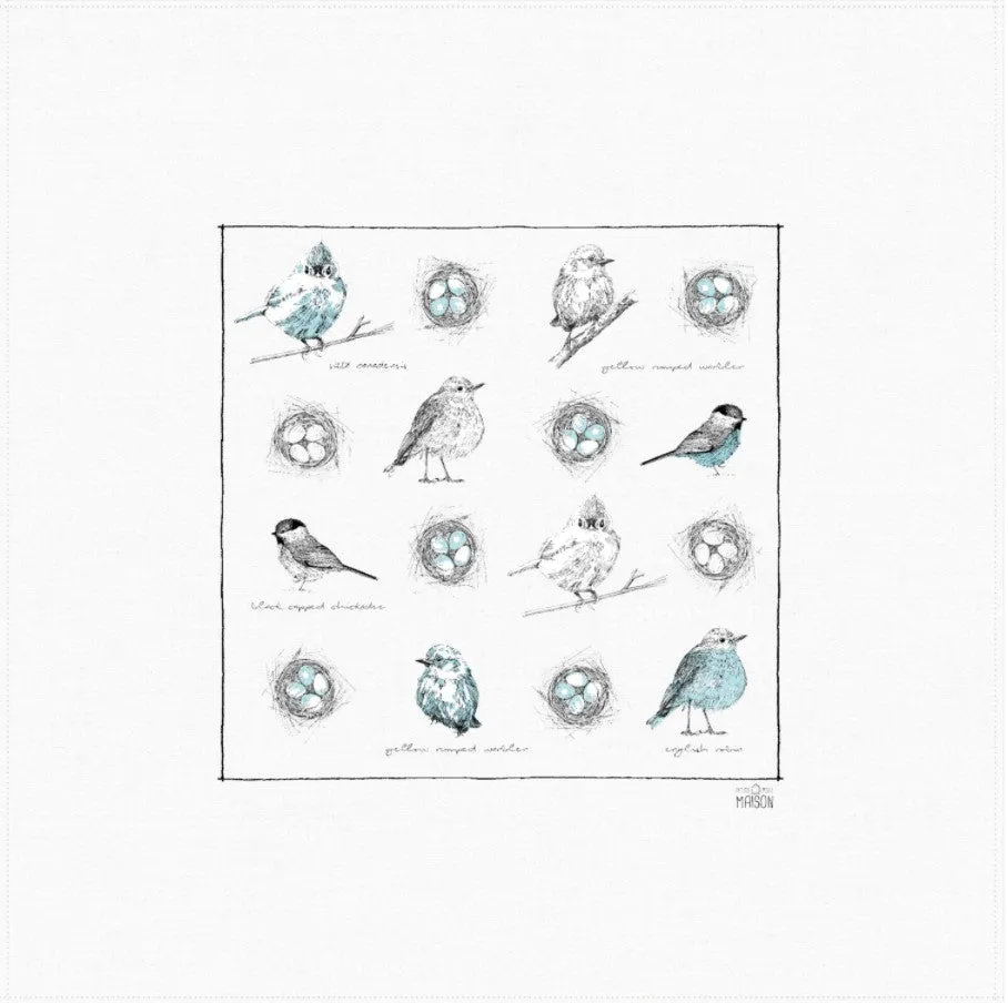 Birds Tea Towel