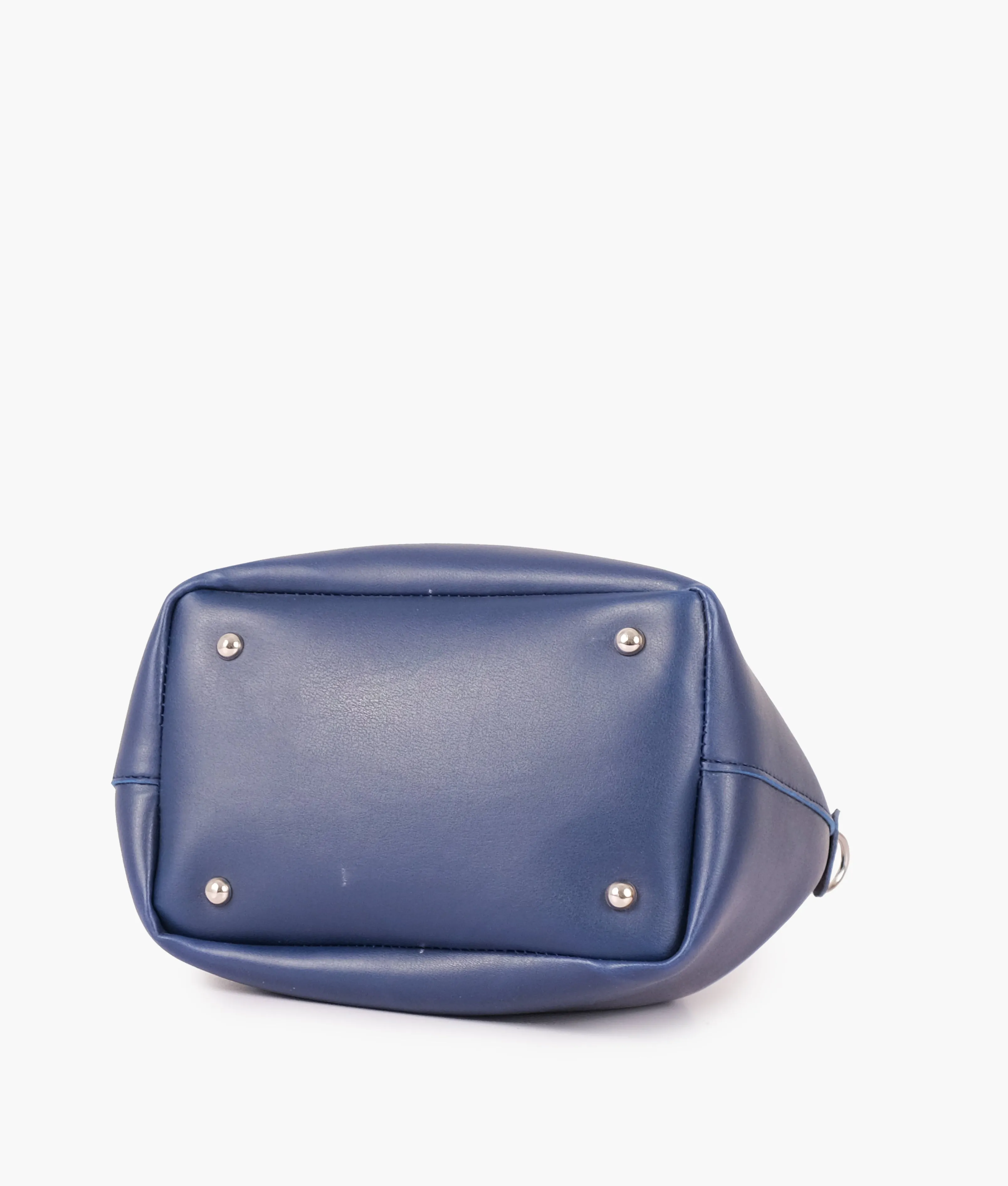 Blue bucket bag