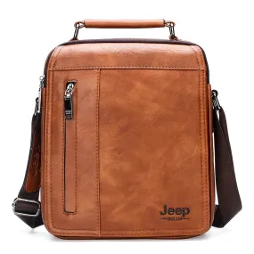 Brand Men's Messenger Shoulder Bag High Quality Fashion Split Leather Crossbody Man Bags Big Capacity For 9.7 In iPad