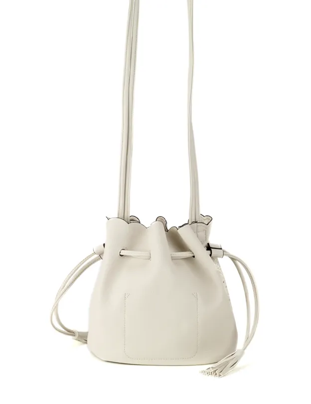 Bucket Crossbody Bag White