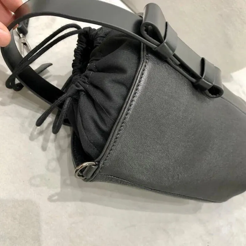 Bucket Style Natural Leather Bag