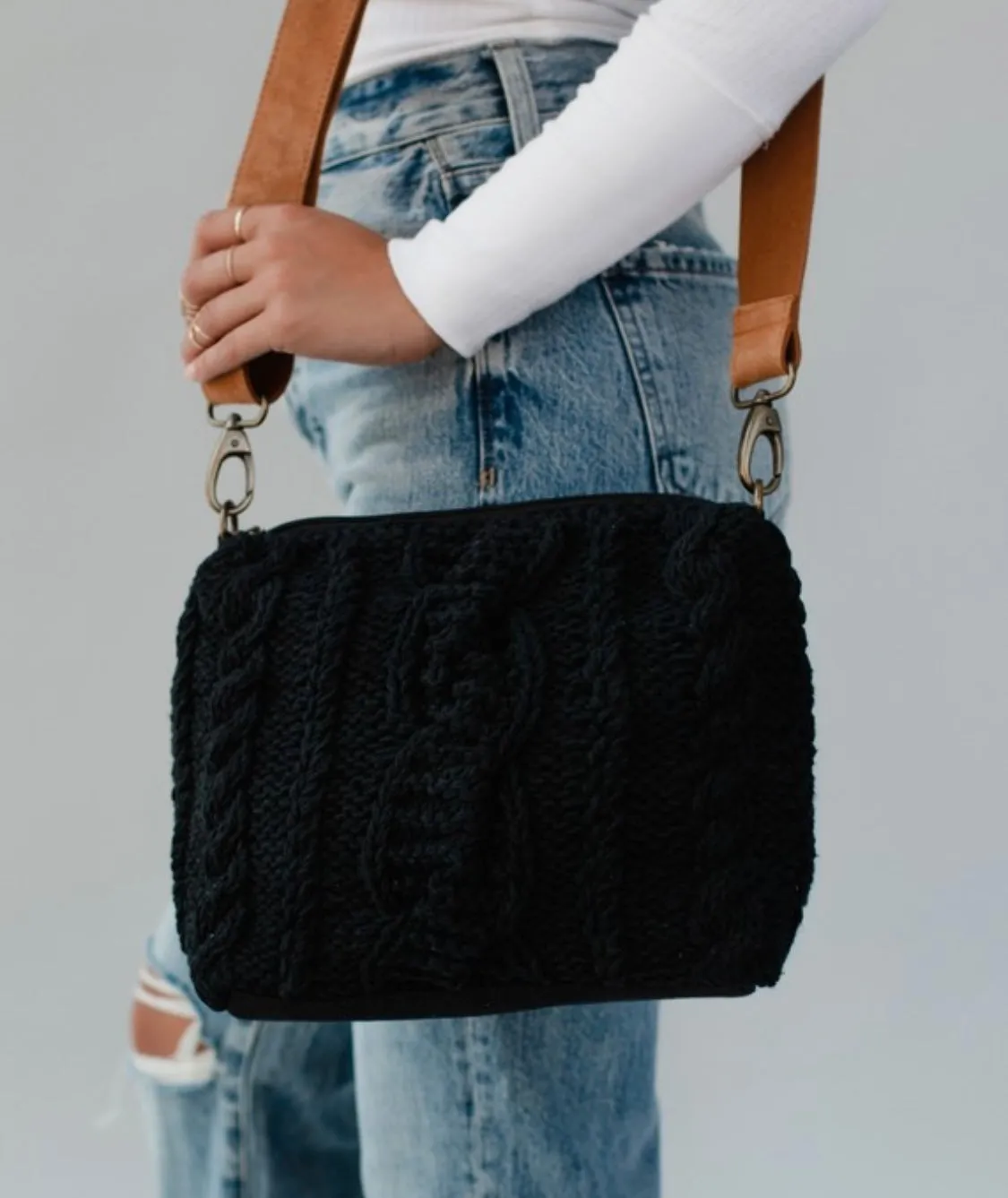 Cable Knit Crossbody