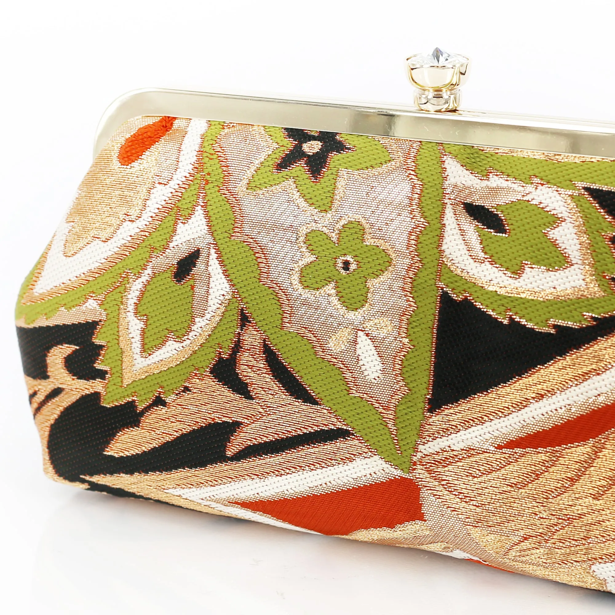 Camellia Kimono Clutch Purse | Upcycled from vintage Japanese Obi