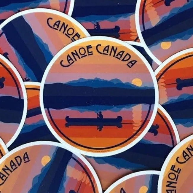 Canoe Canada Sticker