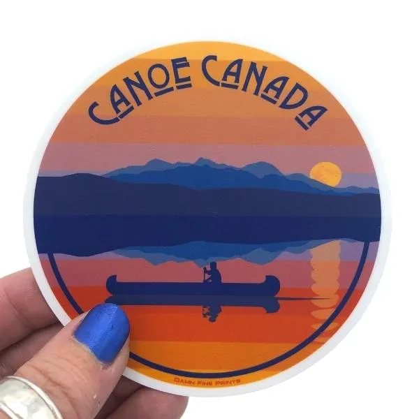 Canoe Canada Sticker