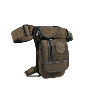 Canvas Hip Pouch - Brown