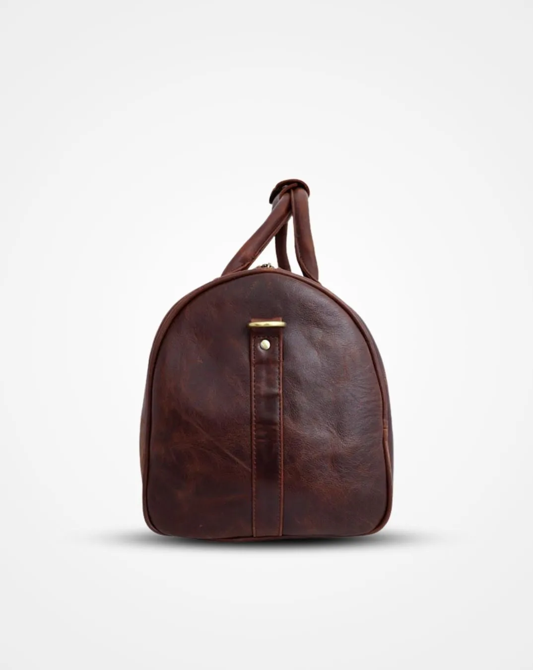 CHARLES- THE CRUSHED BROWN LEATHER CABIN BAG - CARRY-ON LUGGAGE