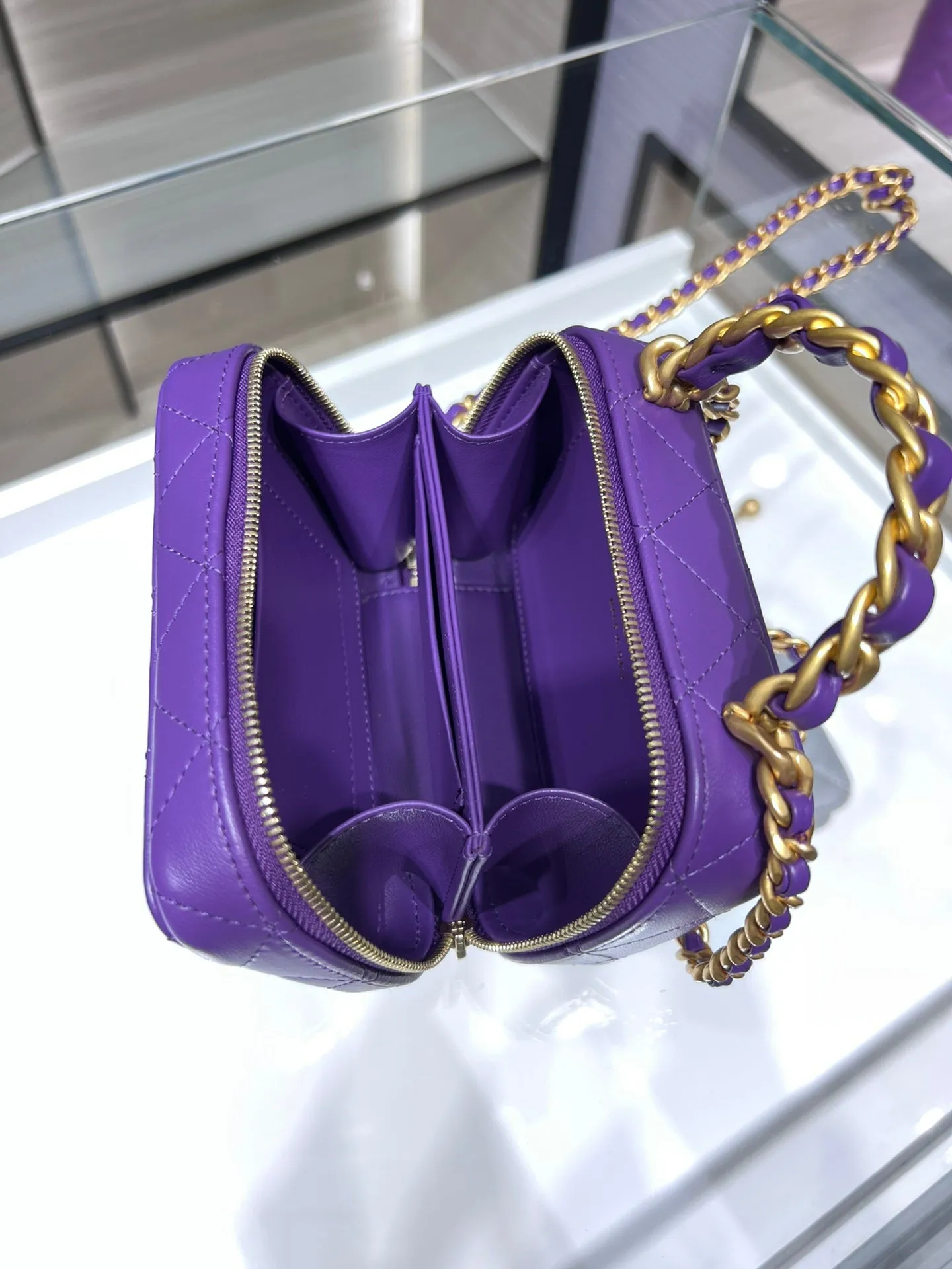 CHLVanity With Chain Purple Bag For Women 9cm/3.5in