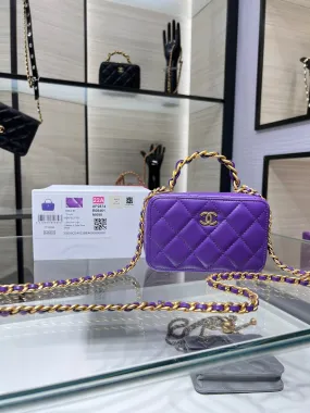 CHLVanity With Chain Purple Bag For Women 9cm/3.5in