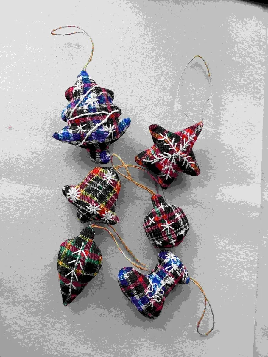 Christmas Tree Ornaments (set of 6)