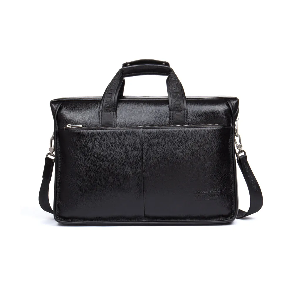 Classic Leather Briefcase Messenger Bags for Men | 14' Laptop Bag