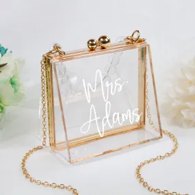 Clear Purse for the Bride