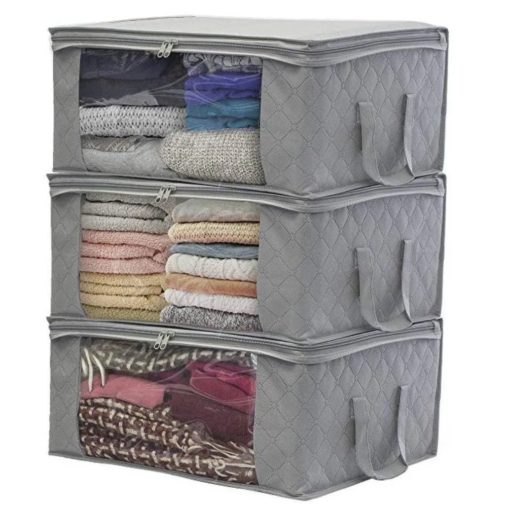 Clear Window Foldable Storage Bag (19.3'' x 14.2'' x 8.3'')