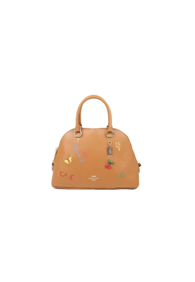 Coach Katy C8281 Satchel With Diary Embroidery In Penny Multi