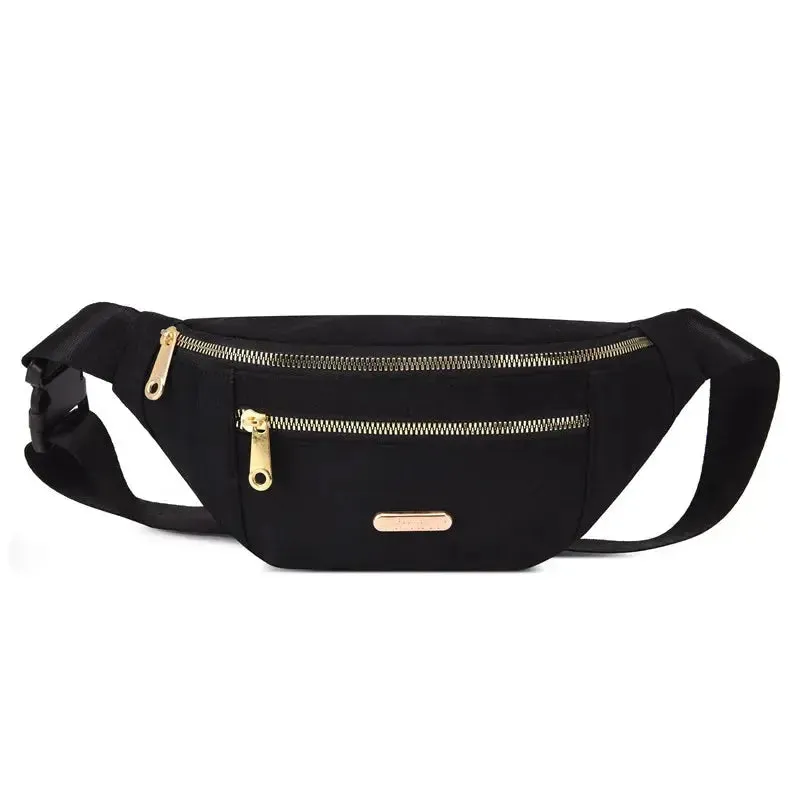 Commuter Fanny Pack Leisure Oxford Waist Bags for Ladies Students Shoulder Crossbody Chest Bags All-match Pouch Bags for Women