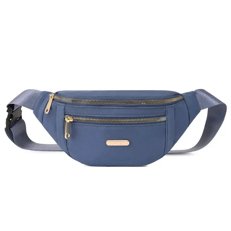 Commuter Fanny Pack Leisure Oxford Waist Bags for Ladies Students Shoulder Crossbody Chest Bags All-match Pouch Bags for Women