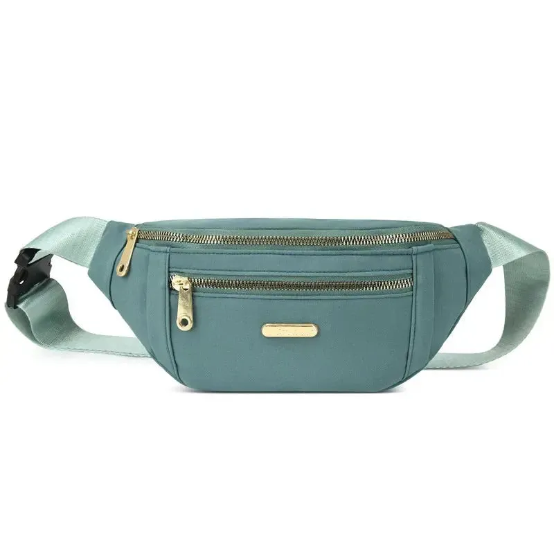 Commuter Fanny Pack Leisure Oxford Waist Bags for Ladies Students Shoulder Crossbody Chest Bags All-match Pouch Bags for Women