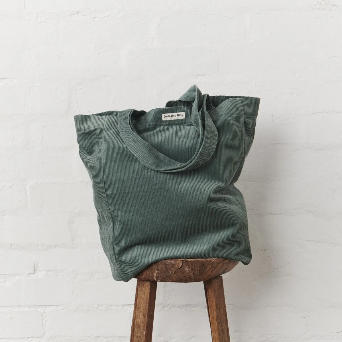 Cord Tote Bag - Sage Green