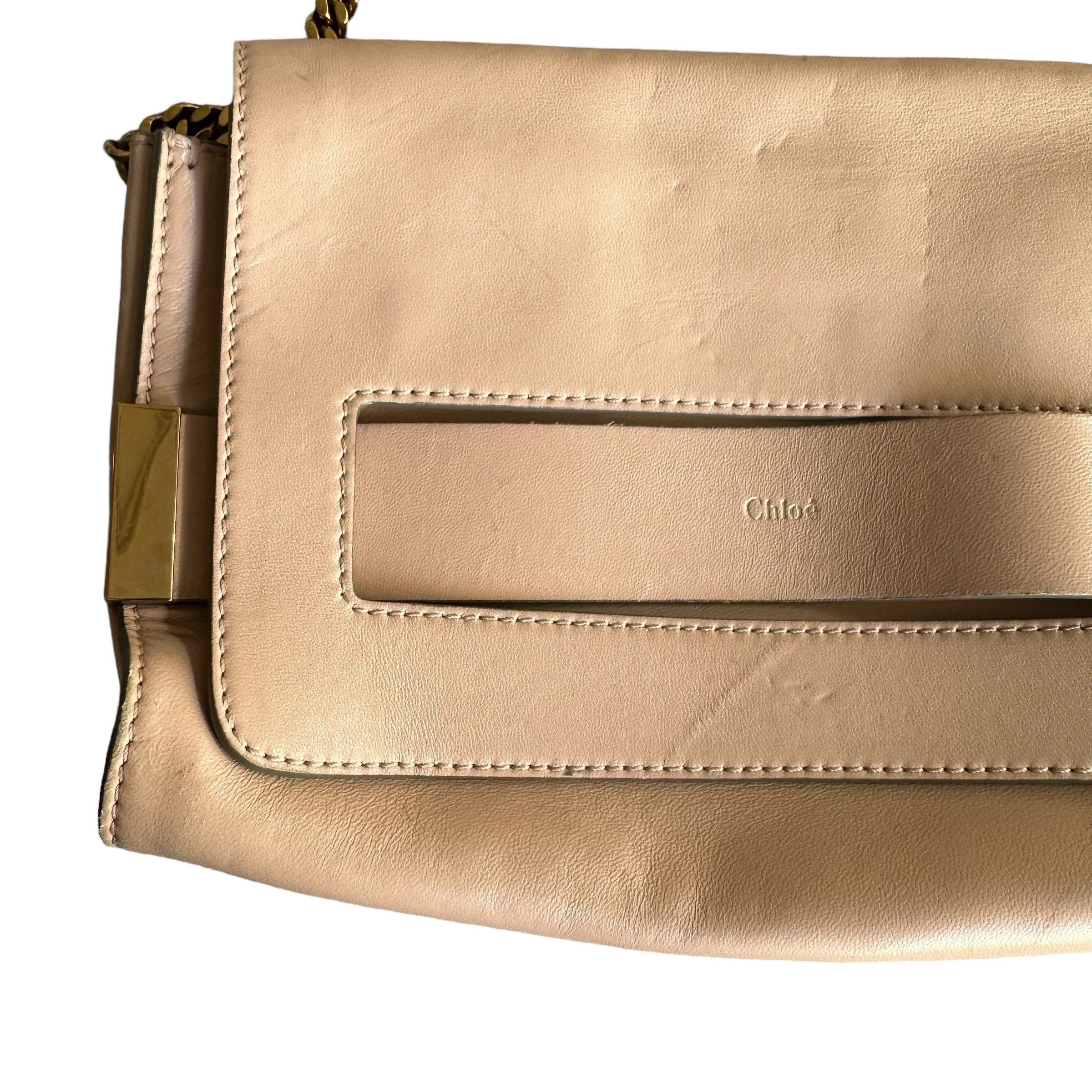 Cream Leather Bag