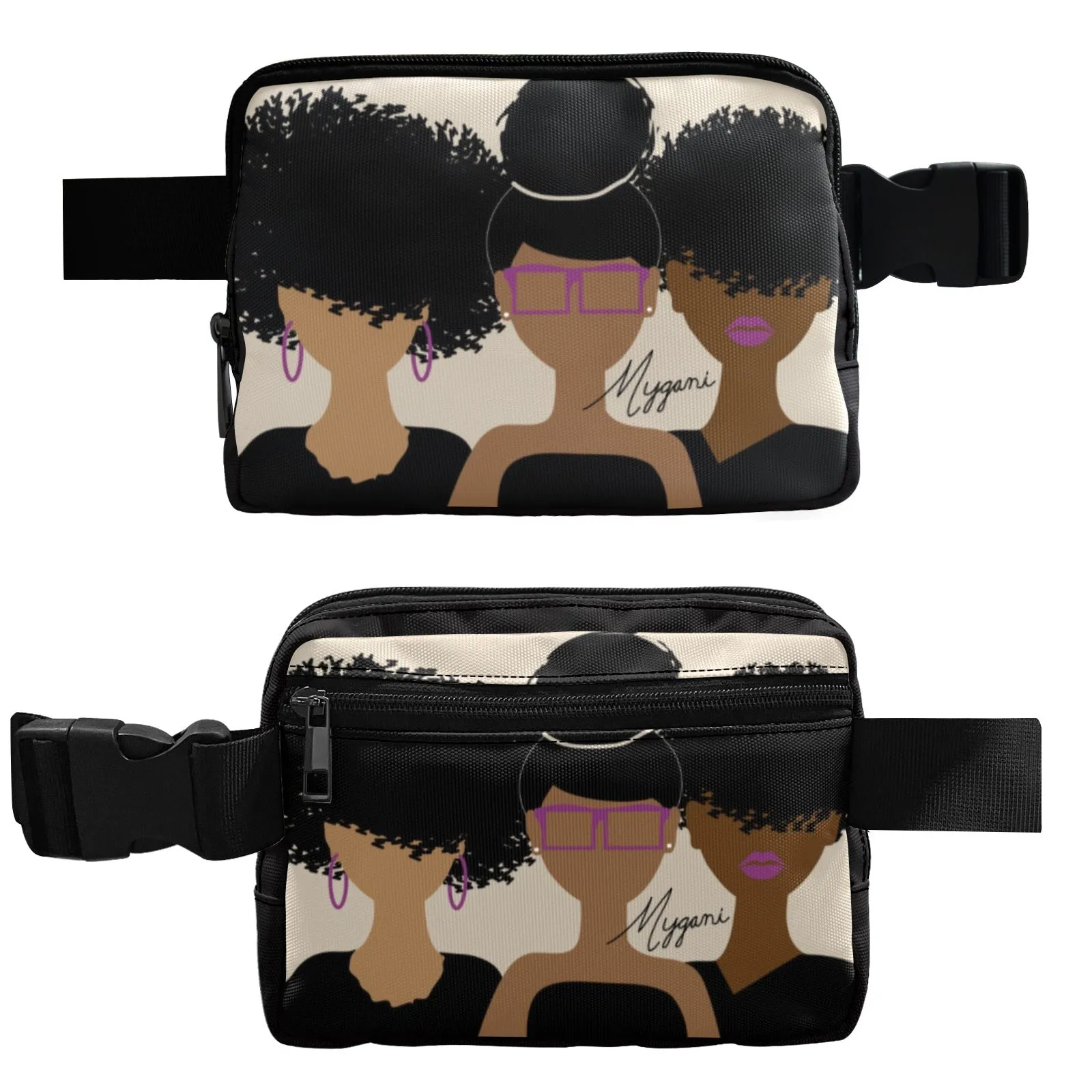 Curly Girl Trio (slim) fanny pack