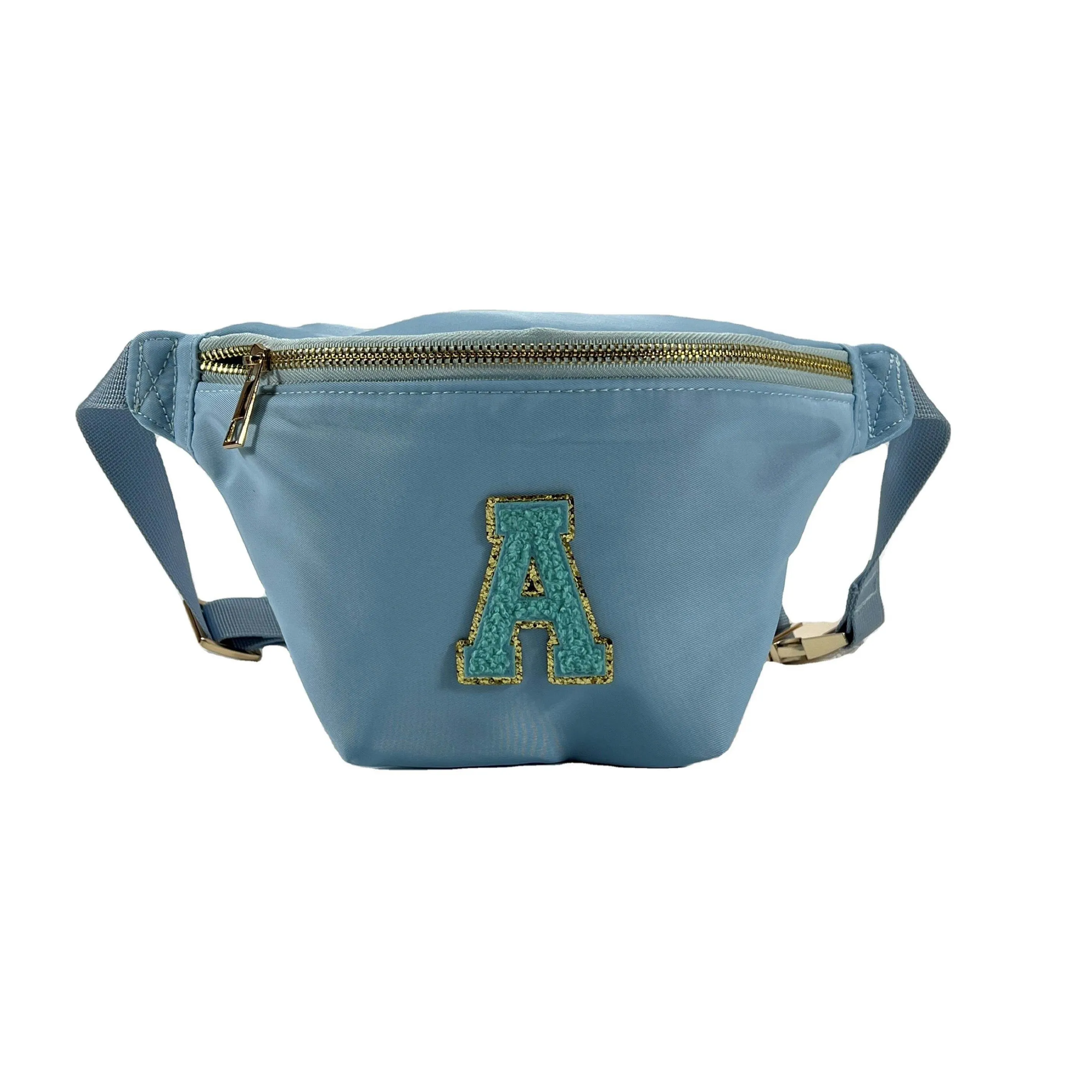 Custom Logo Adjustable Waterproof Nylon Fanny Pack/ Shoulder Sling - Assorted Colors