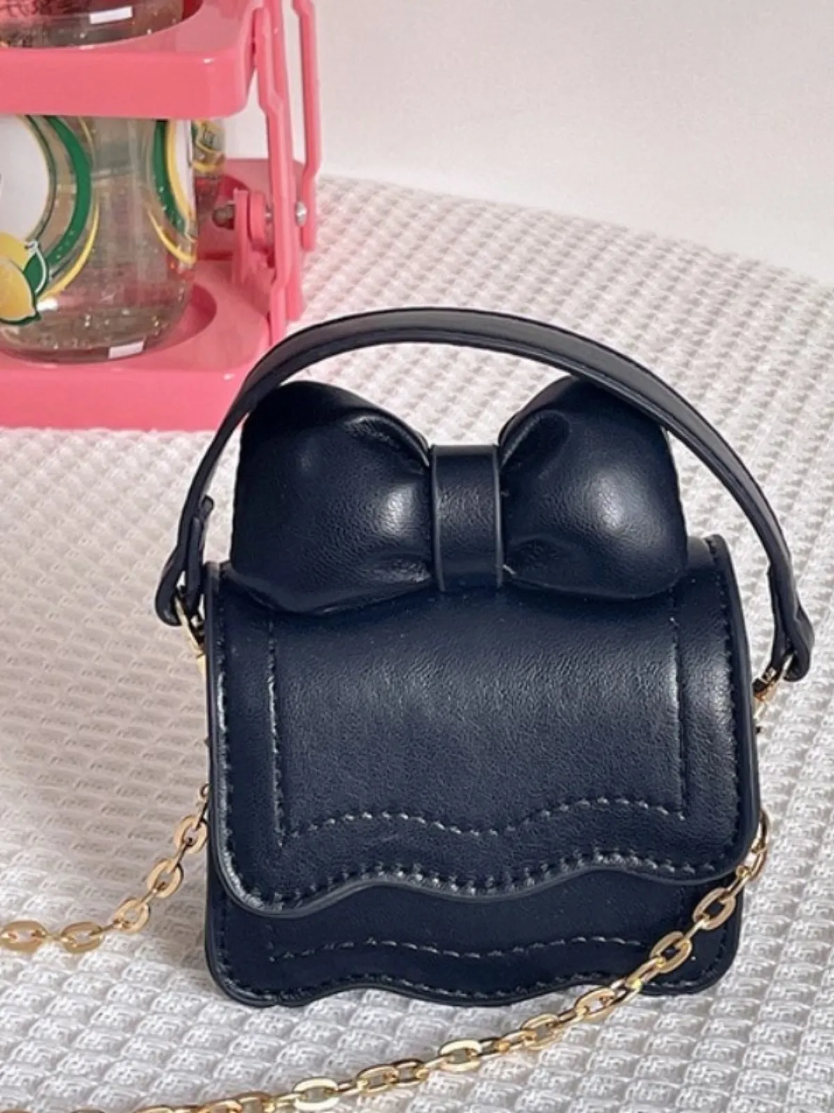 Dainty Doll Bow-Embellished Crossbody Bag